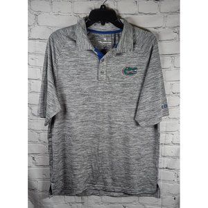 Florida Gators UF Polo shirt Sz Medium grey colosseum athletic